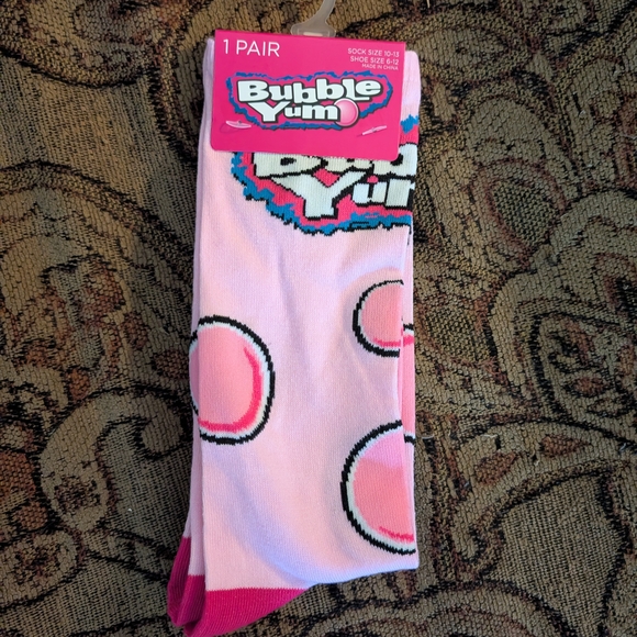 Bubble Yum Pink Socks - Picture 1 of 4